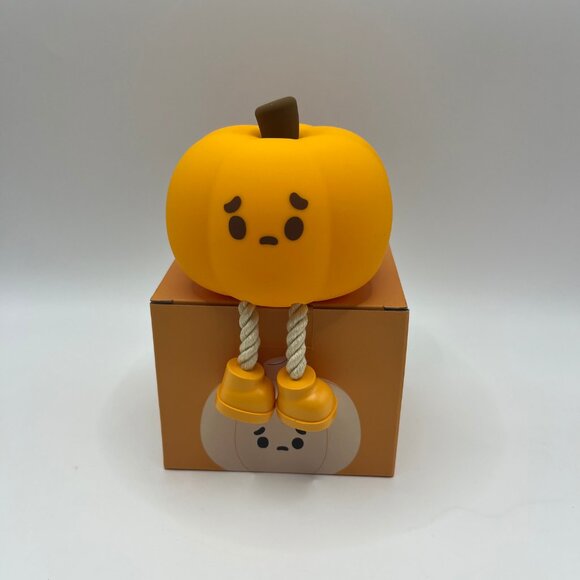 Pumpkin Night Light LED Lamp, Silicone Cute Sleep Companion Lamp - Picture 5 of 6